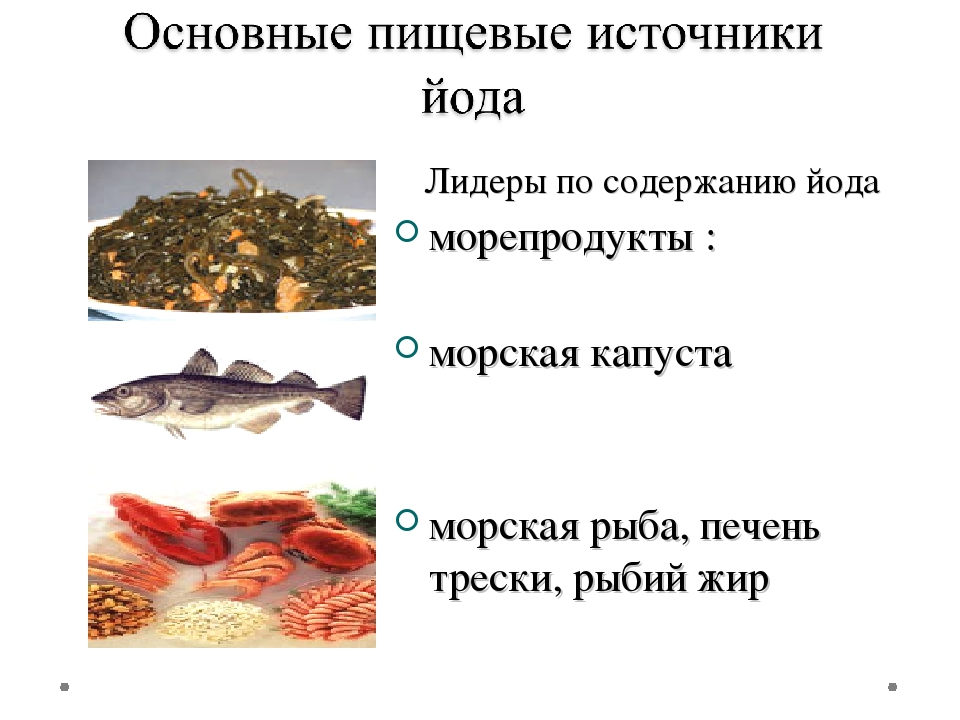 Сколько йода в морской. Основные пищевые источники йода. В морепродуктах содержится йод. Содержание йода в продуктах. Природные источники йода.